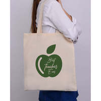 Bolsa de Tela Elegante para Regalo de Profesores, con Nombre Impreso 'Los Mejores Profesores de la Historia', 100% Algodón, Resistente al Agua, para la Escuela o Universidad