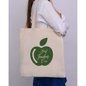 Sac fourre-tout vert pomme personnalisable pour femme, résistant à l'eau, sac à main pour enseignante, idéal pour l'été et l'automne - Product Image 1