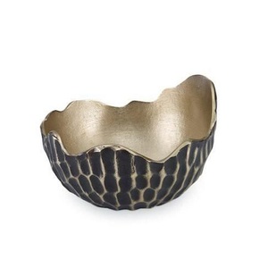 Bol décoratif pour fruits en laiton poli au design classique, qualité supérieure, forme ronde, bol à collations pour les fêtes - Product Image 4