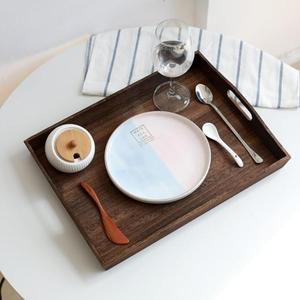 Excelente Bandeja de Servir de Madera Ecológica, Diseño Clásico con Asa Redonda, Grabado, para Bodas, Cocina, Comedor, Té, Aperitivos, Uso Doméstico - Product Image 6
