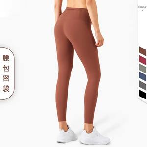 Top Trending 100% Cotton High Waist Gym Fitness Leggings Seamless Mid Sports Wear <b>Yoga</b> Pant Breathable Workout Fitness <b>Trouser</b> - Product Image 3