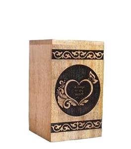 Handcrafted Wooden Urn <b>Box</b> <b>Guitar</b> & Floral Design Funeral Adults Memorial Keepsake Urn <b>Box</b> for Human Ashes Home Decor Item - Product Image 1