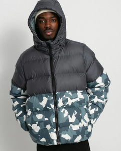 Blousons matelassés en toile enduite à capuche pour hommes de qualité supérieure, motif camouflage, imperméables et coupe-vent – Meilleures ventes - Product Image 4