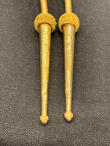 สายสะพายไหล่เครื่องแบบทำมือจากโรงงาน  ทำจากลวดเงิน  พร้อมปลายโลหะ - Product Image 2