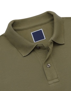 T-shirts polo personnalisés unisexe uni 100% coton t-shirts à manches courtes chemise polo pour hommes vierge vente en gros - Product Image 3