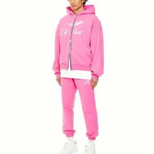 Chándal con cremallera totalmente personalizable OEM, chándal con logotipo personalizado para hombre, conjunto de chándal de dos piezas con trajes con logotipo para la temporada de invierno - Product Image 2