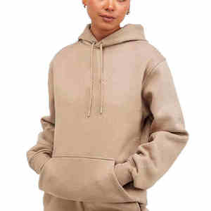 Qualité supérieure 100% coton Style couleur femmes survêtement uni teint deux pièces survêtement pour dames - Product Image 1