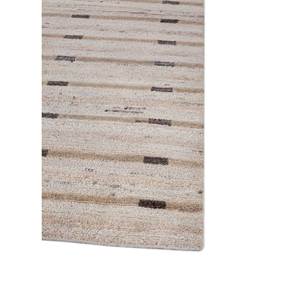 Tapis en laine afghane rayé ivoire Manifest, classique, noué à la main, 9x12, pour salon, idéal pour la décoration des chambres d'adolescents - Product Image 4