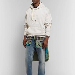 Nueva llegada logotipo personalizado y color a granel cantidad hombres en relieve sudaderas con capucha estilo de calle personalizado hombres sudaderas con capucha - Product Image 3