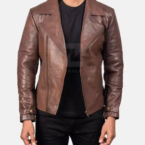 Customized Design <b>Faux</b> <b>Leather</b> Formal Winter <b>Jacket</b> with Front Logo Waterproof & Windproof Pakistan Manufacturer for <b>Men</b> - Product Image 1