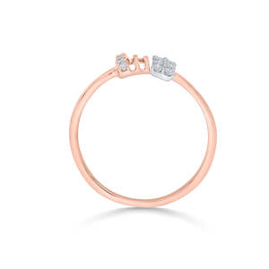 Bague en or rose sertie de diamants Luminous Bond - Product Image 5