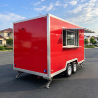 Remorque de restauration entièrement équipée, remorque de concession commerciale, remorque alimentaire mobile pour hamburgers, café, barbecue