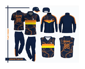 Prohawke Look décent Sportswear Cricket Jersey avec col Jersey T-shirt imprimé personnalisé Logo nom de l'équipe - Product Image 3