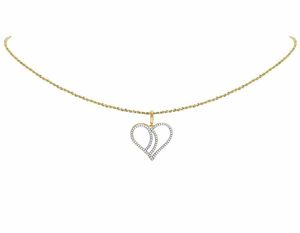 Diamante de moissanita de alto lujo tachonado en colgante de corazón de plata 925 para mujeres cada ocasión regalo de boda fiesta - Product Image 4
