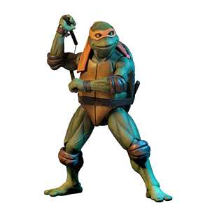 Figurine d'action Michelangelo des Tortues Ninja 1990 à l'échelle 1/4, nouvelle collection de modèles animaux, jouet de collection anime - Product Image 1