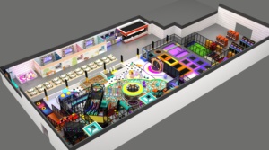 Aire de jeux intérieure sur le thème de l'espace personnalisée avec toboggan sportif pour enfants, équipement de centre de jeux doux, piscine à <span class=keywords><strong>balles</strong></span>, <span class=keywords><strong>parc</strong></span> de trampoline - Product Image 3