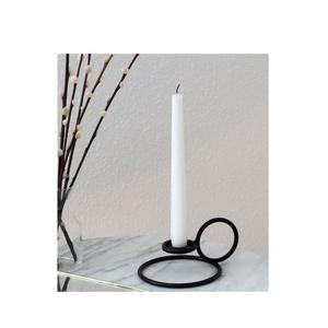 Bougeoir élégant en métal avec design forgé patine rustique style moderne touche raffinée pour Noël décoration de maison ou d'événement - Product Image 4