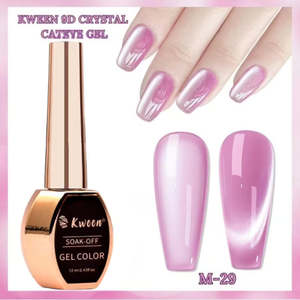 Vernis à ongles gel Kween Cat Eye - Moonlight, violet brillant, effet soie magnétique, manucure lisse, 8 ml - Product Image 3