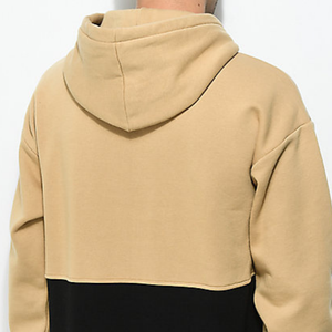 Sweat-shirt en polaire d'hiver de qualité luxueuse personnalisé pour hommes 100% coton pull-over à capuche respirant séchage rapide teint uni - Product Image 6