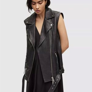 Chaleco de Verano de Lona para Hombre, de Alta Calidad, con Exterior de Cuero Genuino, Antipilling, Transpirable, Talla Personalizada - Product Image 6