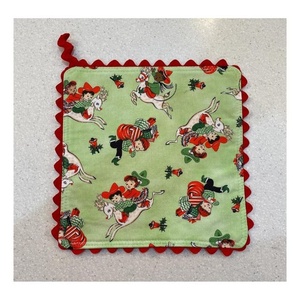 1pair Customized Potholder Mitten Set 100% Organic Cotton Non-slip Cooking Baking GOTS Certificate Home Cheap & Best <b>Pot</b> <b>Holders</b> - Product Image 5