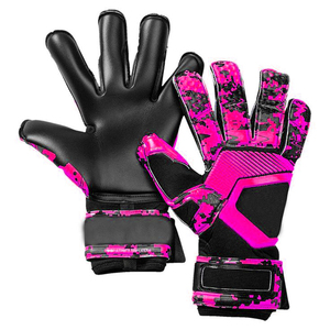 Guantes de Portero Profesionales Transpirables Ajustables en Color Naranja y Negro con Diseño de Impresión Forestal, Látex, Fabricante para Exteriores, Pakistán - Product Image 4