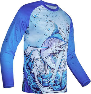 Vente en gros Dernier design Maillot de pêche unisexe 100% Maillot de pêche en polyester Maillot de pêche extérieur personnalisé - Product Image 1