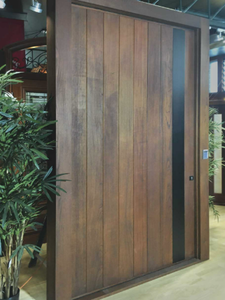 Portes d'entrée pivotantes surdimensionnées en Merbau massif - Product Image 2