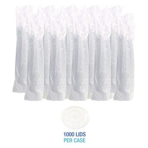 Boardwalk 1000/Carton Plastic <b>Cold</b> <b>Cup</b> Straw-Slot Lids Crystal-Clear Design for 9 Oz. to 10 Oz. PET <b>Cups</b> - Product Image 3