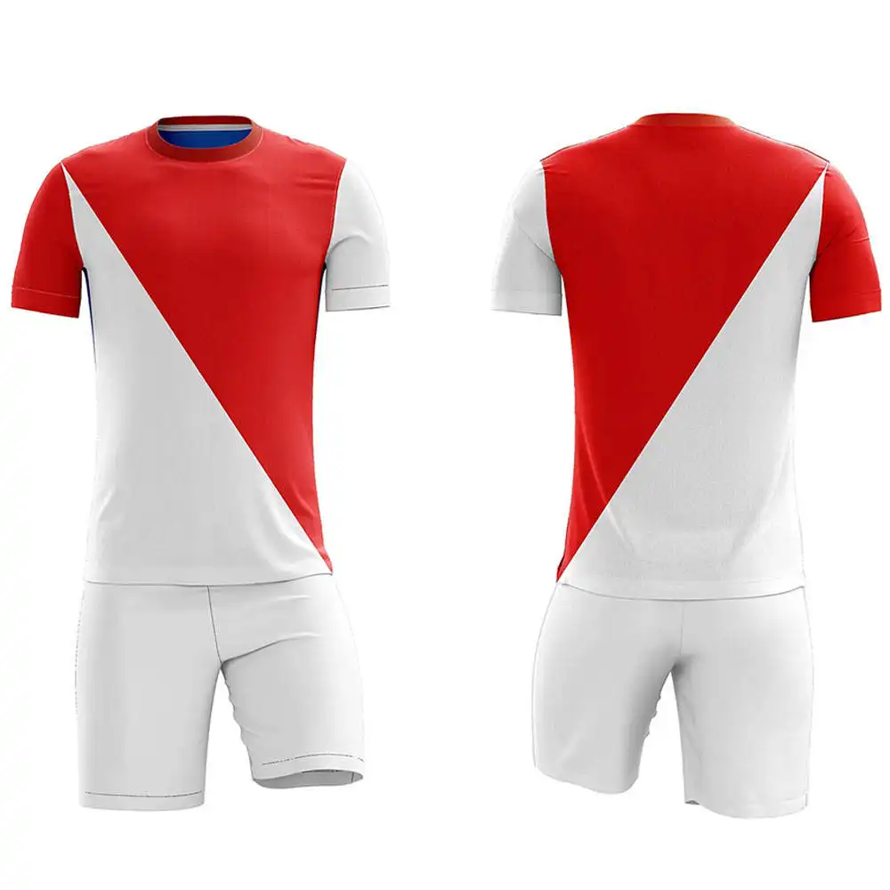 Hoge Kwaliteit Voetbal Truien En Korte Broek Sets Voor Training/Sublimatie Digitale Logo Afdrukken Voetbal Uniform Sets