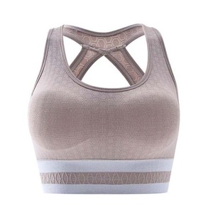 Soutien-gorge de sport sans couture à maintien élevé pour femmes, taille plus, yoga, fitness, nouvelle arrivée 2024, spandex, polyester, évacuation de l'humidité - Product Image 1