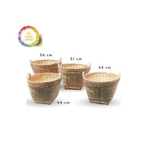 Cesta de Bambú al por Mayor, Tejida a Mano con Material Natural para Almacenamiento y Decoración - Product Image 5