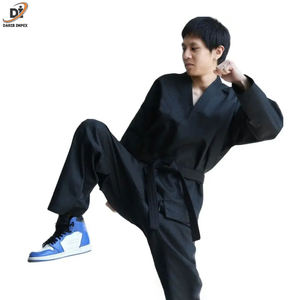 Uniformes de Taekwondo Unisex al Por Mayor de la Mejor Calidad, Ropa Deportiva de Mezcla de Poliéster/Algodón, Trajes de Artes Marciales de 220g para Invierno, Personalizables - Product Image 3
