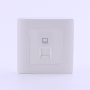 แผงเชื่อมต่อเครือข่าย Lianxin แบบพอร์ตเดียว ขนาด 86x86 มม. ช่องเสียบ RJ45 วัสดุพลาสติก สำหรับงานเครือข่าย - Product Image 2