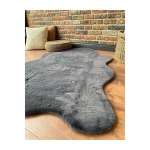 Serie Puff, alfombra de felpa suave asimétrica, alfombra de poliéster esponjosa para dormitorio, pasillo para adolescentes, diseño rectangular para sala de estar - Product Image 1