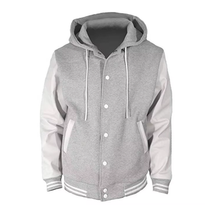 Venta al por mayor de ropa personalizada para hombres, chaquetas universitarias, chaqueta deportiva informal lisa, venta 2024, fabricación a granel - Product Image 6