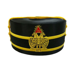 Prix d'usine OEM Masonic Regalia Cap Black Case Haute Qualité Meilleure Vente en gros Masonic Cap Vente en ligne - Product Image 2