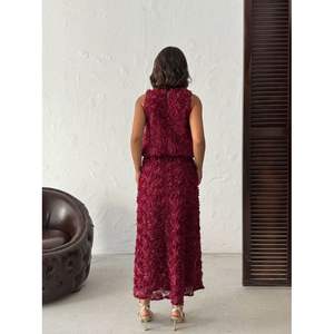 เสื้อแขนกุดผู้หญิงลายดอกกุหลาบ Topshow-ขายส่ง - Product Image 3