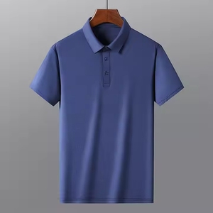 Polo de hombre de algodón puro 100% de alta calidad, logotipo OEM bordado impreso personalizado, Polo de hombre en blanco puro - Product Image 1