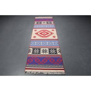 Vintage <b>Runner</b> Rug, 2.5x8.2 ft Turkish Rug, <b>Red</b> Wool Rug - Product Image 5