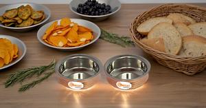 Bol de service en acier inoxydable en cuivre pour apéritifs, lot de 2, diamètre 5 pouces - Product Image 4
