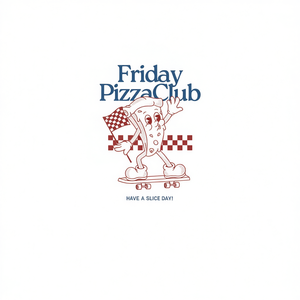 Camiseta Retro Cool Friday Pizza Club con Estampado de Pizza y Estilo Vintage para Skateboarding, Promocional con Diseño de Baloncesto - Product Image 2