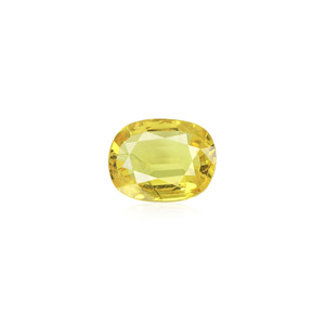 Saphir Jaune Naturel - 5,11 Carats, Pierre Précieuse Facettée, Coupe Ovale, Couleurs Assorties : Péridot, Alexandrite, Aigue-marine, Tourmaline, Marquise - Product Image 1
