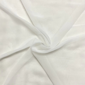 Le matériel simple teintable de georegette de viscose pure légère habille des tissus - Product Image 1
