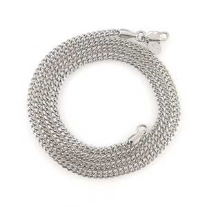<b>Silver</b> 3MM Cuban Link Chain <b>and</b> <b>Bracelet</b> Bundle for Gift Occasions - Product Image 1