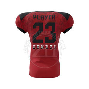 ชุดยูนิฟอร์มอเมริกันฟุตบอลแบบสั่งทำพิเศษ สไตล์โดดเด่น ระบายอากาศได้ดี แขนสั้น ไซส์ใหญ่ สำหรับทีมชาติ - Product Image 2