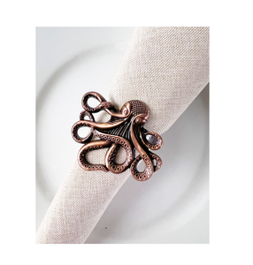 Style luxueux prix de gros cuivre dîner ronds de serviette (ensemble de 3) pour la maison hôtel restaurant table à manger utiliser au coût le plus bas - Product Image 6