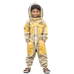 Traje de Apicultor Profesional para Niños, 100% Algodón, Protección Completa, Ropa de Trabajo Resistente, Mono para Uso en Apicultura, Servicio OEM Personalizado - Product Image 2