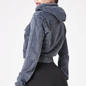 Crop top de qualité supérieure, sweat-shirts à capuche, nouvelle arrivée, vêtements d'extérieur, sweat-shirts à capuche tendance, crop top à capuche pour femmes - Product Image 4