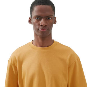 Camisetas Gráficas de Gran Tamaño al por Mayor, Estilo Urbano, Hombros Caídos, 100% Algodón, 280 GSM, Lisas, Gruesas, Holgadas, para Hombre - Product Image 5